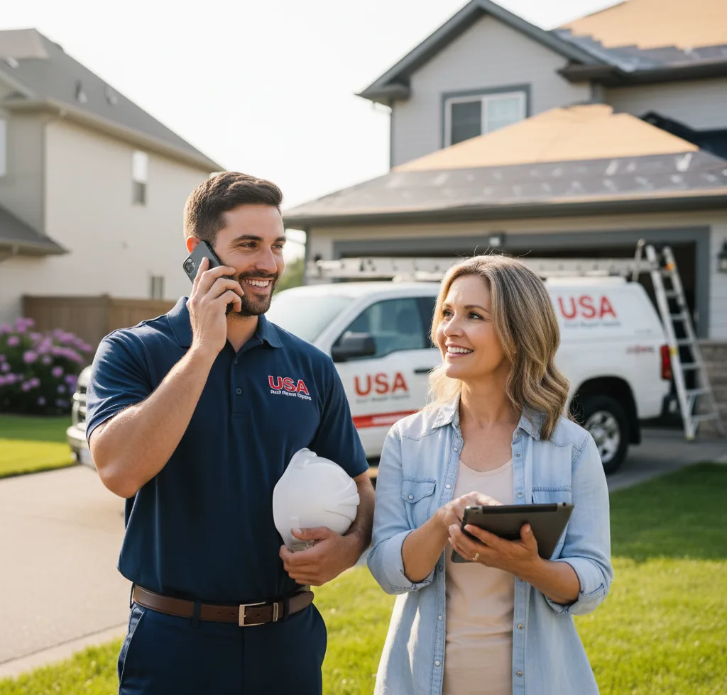 USA Roof Repair Experts customer support in Dexter